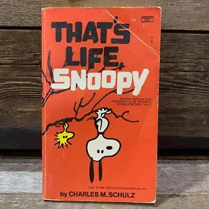 1973 Fawcett Crest, That's Life, Snoopy by Charles M. Schulz, Paperback - Imagen 1 de 6