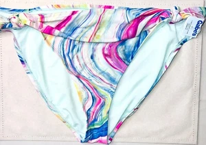 Bikini donna Cabin Creek colorato marmorizzato fondo XL nylon ed elastan - Foto 1 di 3