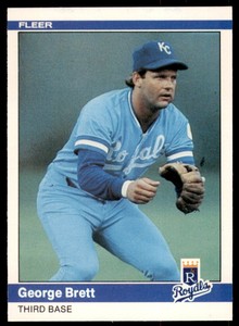 1984 Fleer George Brett Kansas City Royals #344