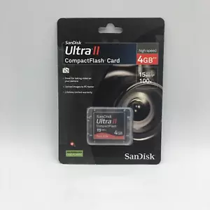 SanDisk 4GB 15MB/s Ultra CompactFlash Card (SDCFH-004G-AC11) - Picture 1 of 2