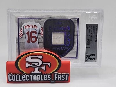 Joe Montana #5/9 2018 Leaf ITG "Enshrined" In The Game 49ers HOF Pearl BGS 8.5 - Image 1 of 4