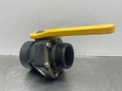 Banjo VSMT300 3" Polypropylene 3" Standard Port Ball Valve Male to Female 100psi - Image 1 of 4