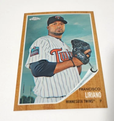 Francisco Liriano #'d 0995/1962 Topps Heritage Chrome refractor 2011 C172 - Image 1 of 2