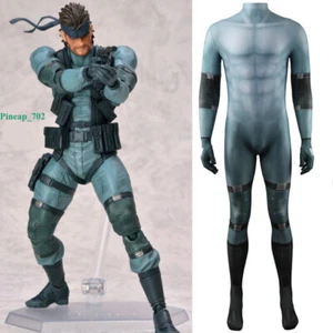 Metal Gear Metal Gear Solid 2 Solid Snake Costume Gift Halloween Clothing Tights - Picture 1 of 5
