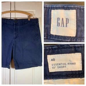 Gap Shorts Herren 40 blau Essential khaki 10" Chino bequem lässig adrett Küste - Bild 1 von 8