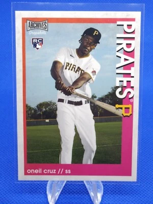 2022 Topps Archives Snapshots MLB Oneil Cruz Rookie RC Pirates Mint #26 - Image 1 of 2