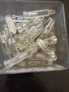 VITI PLASTICA FANALE BIANCHE  37 MM D'EPOCA CONFEZIONE DA 6 PZ - Foto 1 di 3