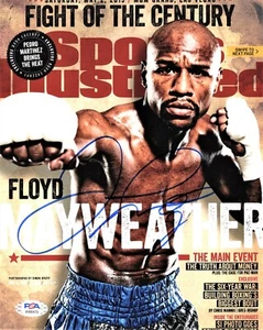 Floyd Mayweather Jr. Foto firmada autografiada de boxeo SI 8x10 pulgadas + certificado de autenticidad PSA/DNA - Imagen 1 de 3