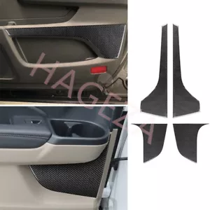 4×Carbon Fiber Interior Door Panel Trim For Honda Ridgeline 2017+ Passport Pilot - Foto 1 di 16