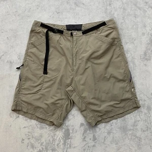 Vintage REI Mountain Bike Shorts Men XL Olive PONDO Padded Chamois Nylon Cycling - Picture 1 of 10