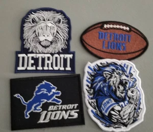 4 piezas. Parche bordado surtido Detroit Lions talla 3"-3,5"? plancha #3 - Imagen 1 de 2