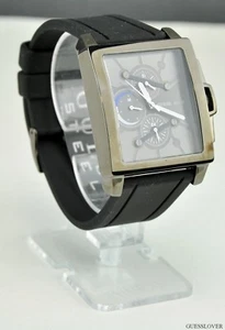 Neu Trend Limited GuEsS Uhr Herren Schwarz Gummi Multifunktion Neu mit Etikett - Bild 1 von 1