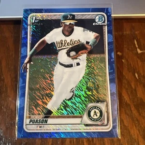 Robert Puason 2020 Bowman Chrome Prospects Blue Shimmer Refractor #BCP-145 /150 - Picture 1 of 6