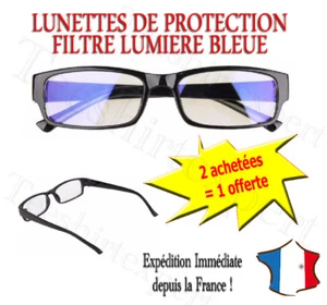 Lunettes Anti Lumière Bleue Repos contre Fatigue Ordinateur Ecran TV - Picture 1 of 1