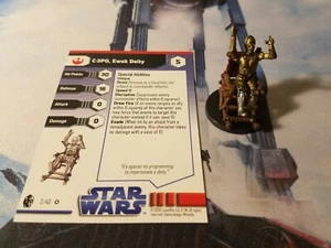 Star Wars Miniatures Imperial Entanglements 02 C-3PO, Ewok Deity - Picture 1 of 1