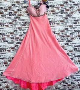 Neu mit Etikett Nina Cannaci rosa Kleid Hochzeit formell rosa Rouge Abschlussball Gr. 6 Perlen Tanz neu - Bild 1 von 8