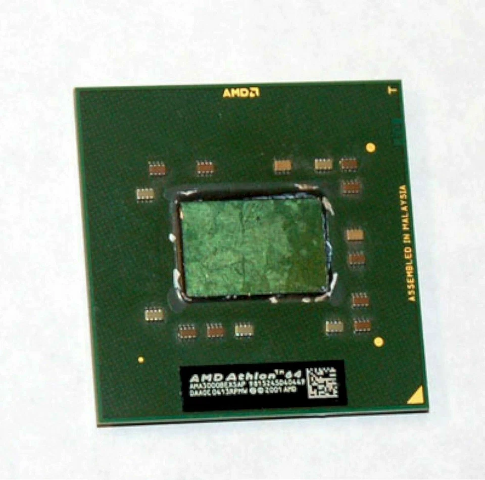 AMD Athlon-64 3000+ Laptop CPU Processor AMA3000BEX5AP notebook computer core - Image 1 of 1