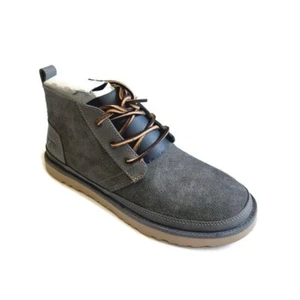 UGG Neumel Natural Sheepskin Lace Up Ankle Chukka Boots Mens Size 8 Gray 1020369 - Picture 1 of 10