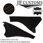 Tan Stitch Leather 2X Side Dash Knee Trim Covers For Nissan 300Zx Z32 Style 2