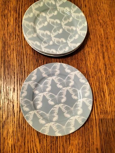 ROYAL WORCESTER ESSENTIALS BUTTERFLY SALAD PLATES 17.5" - Picture 1 of 2