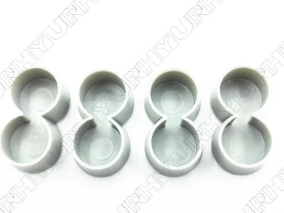 4Pcs Dual Double 1" Chair Table Leg Caps Cover For 50s Diner Kitchen Table Tip - Image 1 of 4