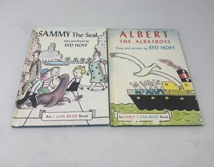 SAMMY the SEAL, Albert The Albatross Syd Hoff  1959 children's vintage books - Foto 1 di 13