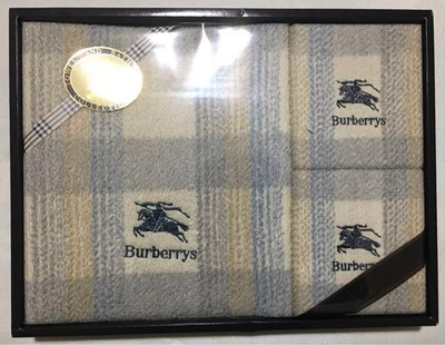 Burberry Beach Bath towel & Face towel Set Cotton 100% w/o Box Japan-Made - Image 1 of 4