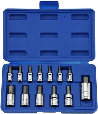 10074A Metric Hex Bit Socket Set | 13-Piece Set | S2 and Cr-V Steel | 1/4-Inc... - Image 1 of 4