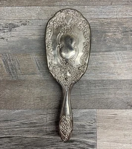 Vintage Silver Plated Vanity Dresser Hair Brush - Good Used Condition - Picture 1 of 3