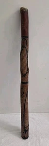 🔶️VINTAGE ABORIGINAL AUSTRALIAN INDIGENOUS DIDGERIDOO DIDJERIDU OCHRE PAINTED - Picture 1 of 19