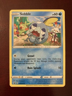 Sobble SWSH073 SWSH: Sword & Shield Black Star Promo Card Holo Pokemon TCG Card - Image 1 of 4