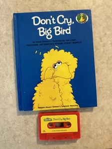 Sesame Street Don’t Cry Big Bird Book And Cassette - Imagen 1 de 17