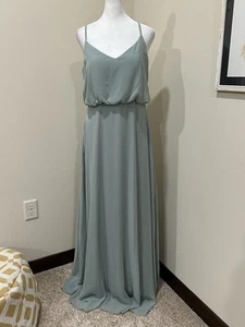 Birdy Grey Sage Long Maxi Dress M Pockets Wedding - Picture 1 of 3