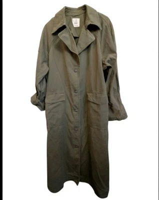 Free People мы бесплатный Perry военного пыли Куртка Пальто хлопок женщин L 282045 - Изображение 1 из 4