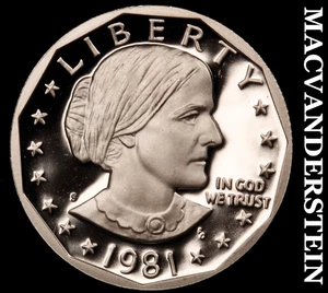 1981-S TY 2 Susan B Anthony Dollar-Choice Gem Proof No Reserve #KLB4082 - Picture 1 of 2