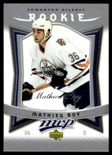 2007-08 Upper Deck MVP Mathieu Roy Rookie Edmonton Oilers #334