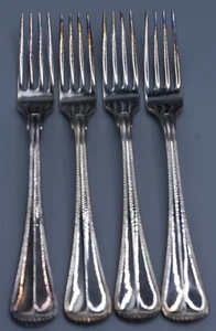 4 Towle HAMILTON Dinner Forks 8-1/4" Silverplate Very Good VGC NO MONOGRAM - Picture 1 of 8