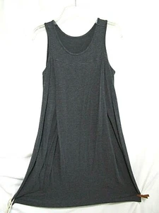 SAVI MOM Gray Jersey Draped Front Sleeveless Knee Length Maternity Shift Dress S - Picture 1 of 9