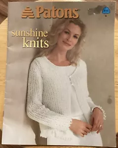 Sunshine Knits Patons Pattern Book #935 - Knitting Sweaters - Picture 1 of 8