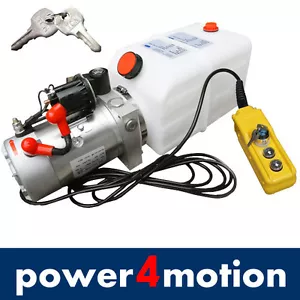 Hydraulikaggregat 4L, Hydraulik Pumpe 12 V 180 bar 2000W LKW, Kipper, Anhänger - Bild 1 von 2