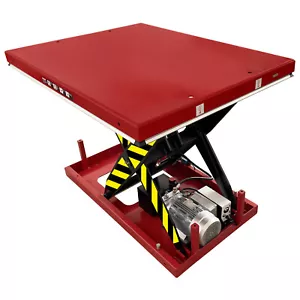 Electric Hydraulic Scissor Lift Table, 2,200 lb. Capacity, 48" x 36" Platform - Picture 1 of 7