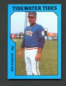 1985 TCMA Tidewater Tides #27 BOB SCHAEFER Manager PUTNAM Connecticut NORWICH - Picture 1 of 2