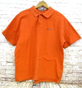 Camisa polo naranja manga corta NIKE para hombre talla grande 100 % algodón - Imagen 1 de 5