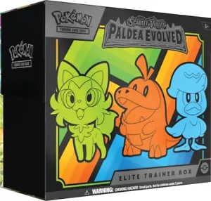 POKEMON ESCARLATA Y VIOLETA PALDEA EVOLUCIONÓ ELITE ENTRENADOR CAJA CARTAS EXPLOSIVAS - Imagen 1 de 2