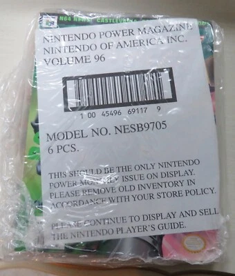 Nintendo Power 1997 #96 Doom Sealed Vendor Pack 6 Magazines Rare NewsStand - Image 1 of 4