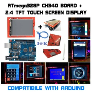 2.4" TFT LCD Display Shield Touch Screen + ATmega328p Compatible with Arduino - Picture 1 of 12