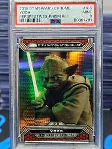 2015 Topps Star Wars Chrome Perspectives Yoda 4-S #/199 PSA 9 - Picture 1 of 2