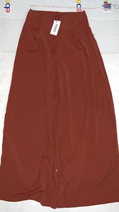 CIDER WOMEN’S BOHEME BEACH SHEER MAROON PALAZZO PANTS SIZE:XS - Picture 1 of 5