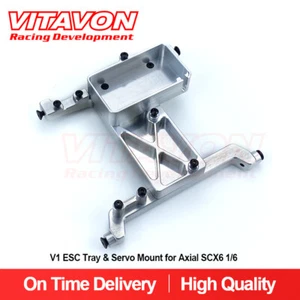 Vitavon CNC Alu7075 V1 ESC Tray & Servo Mount for Axial SCX6 1/6 3color - Picture 1 of 10