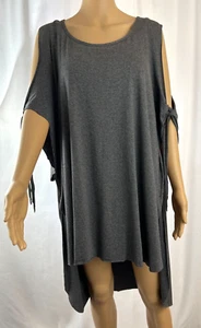 Mujer Becca Natación Cubre Gris Brezo, Corbata Hombro Frío, HiLow, Talla Única Nueva con Etiquetas - Imagen 1 de 13